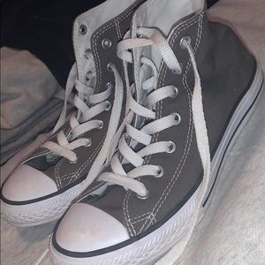 Grey kids size 3 converse